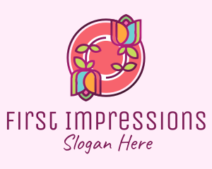 Colorful Flowers Spa logo design