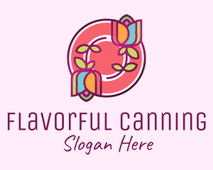 Colorful Flowers Spa logo design