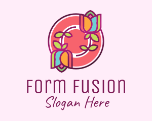 Colorful Flowers Spa logo design