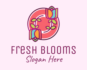 Colorful Flowers Spa logo design