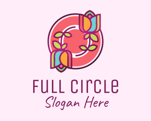 Colorful Flowers Spa logo design