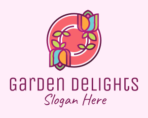 Colorful Flowers Spa logo design