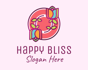 Colorful Flowers Spa logo design