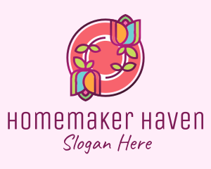 Colorful Flowers Spa logo design