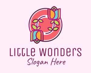 Colorful Flowers Spa logo design