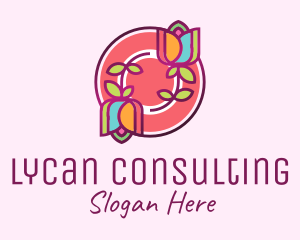 Colorful Flowers Spa logo design