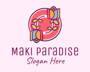 Colorful Flowers Spa logo design