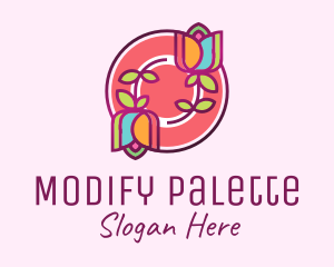 Colorful Flowers Spa logo design