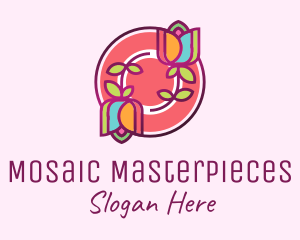 Colorful Flowers Spa logo design