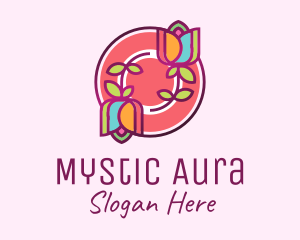 Colorful Flowers Spa logo design