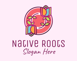 Colorful Flowers Spa logo design