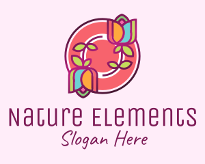 Colorful Flowers Spa logo design