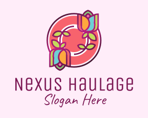 Colorful Flowers Spa logo design