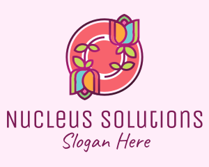 Colorful Flowers Spa logo design