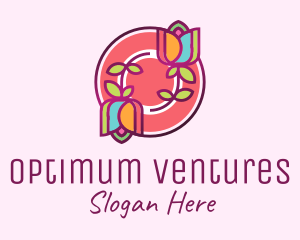 Colorful Flowers Spa logo design