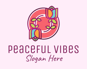 Colorful Flowers Spa logo design