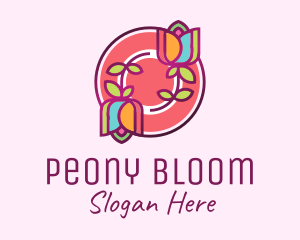 Colorful Flowers Spa logo design