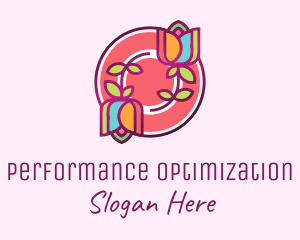 Colorful Flowers Spa logo design