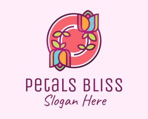 Colorful Flowers Spa logo design