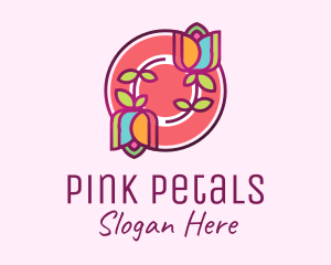 Colorful Flowers Spa logo design