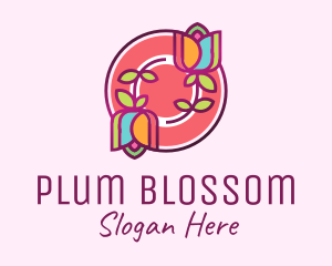 Colorful Flowers Spa logo design