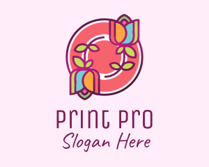 Colorful Flowers Spa logo design