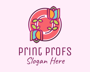 Colorful Flowers Spa logo design