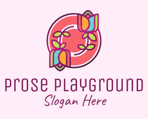 Colorful Flowers Spa logo design