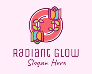 Colorful Flowers Spa logo design