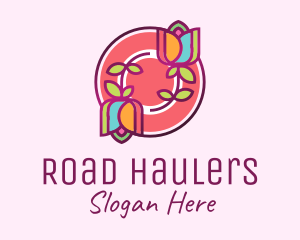 Colorful Flowers Spa logo design