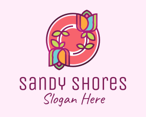 Colorful Flowers Spa logo design