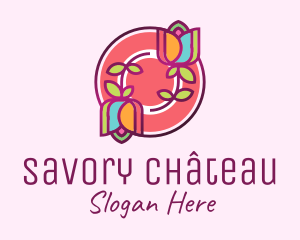 Colorful Flowers Spa logo design