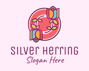 Colorful Flowers Spa logo design