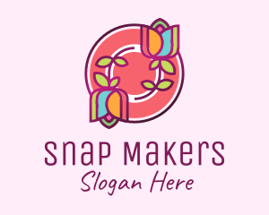 Colorful Flowers Spa logo design