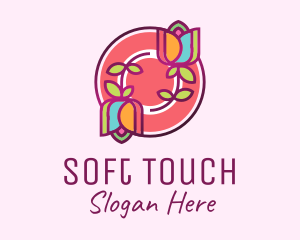 Colorful Flowers Spa logo design