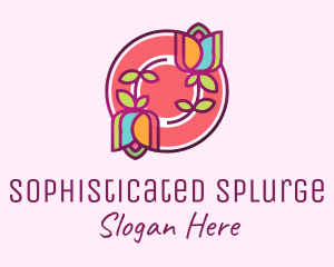 Colorful Flowers Spa logo design