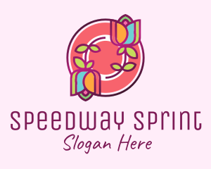 Colorful Flowers Spa logo design