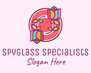 Colorful Flowers Spa logo design