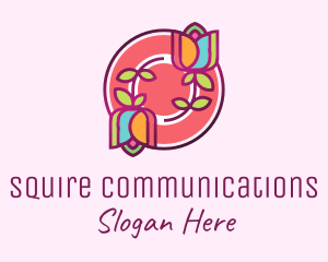 Colorful Flowers Spa logo design