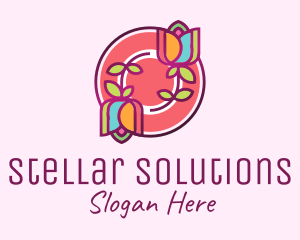 Colorful Flowers Spa logo design