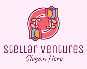 Colorful Flowers Spa logo design