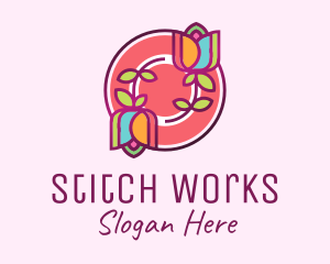 Colorful Flowers Spa logo design