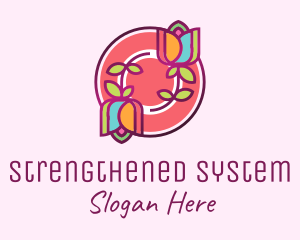 Colorful Flowers Spa logo design