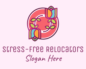 Colorful Flowers Spa logo design