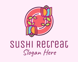 Colorful Flowers Spa logo design