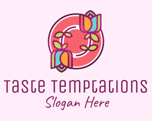 Colorful Flowers Spa logo design