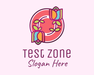 Colorful Flowers Spa logo design