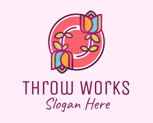 Colorful Flowers Spa logo design