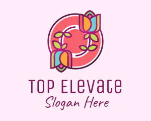 Colorful Flowers Spa logo design