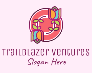 Colorful Flowers Spa logo design